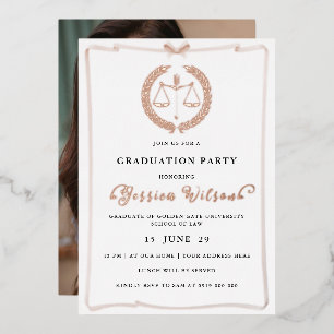 Elegant Female Law School Graduation Photo