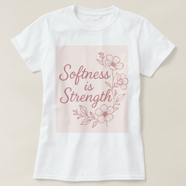 Elegant Feminine Affirmation | Boho Style T-shirt (Design Front)