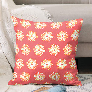 Elegant Feminine Floral Pattern Living Room Style Cushion