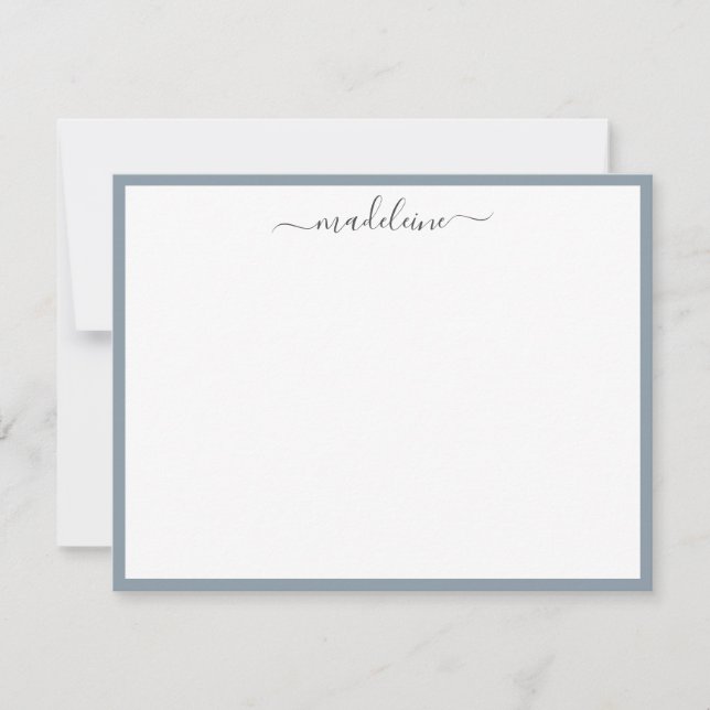 Elegant Feminine Handwritten Calligraphy Note Card (Front)