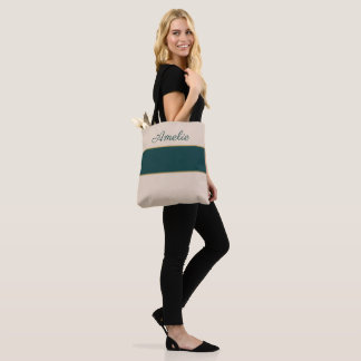 Elegant Feminine Name Tote – Premium Striped Desig Bag