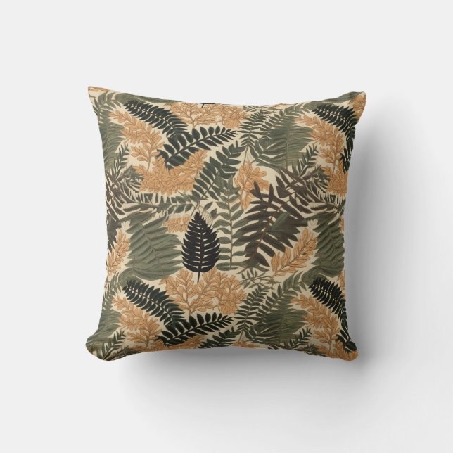 Elegant fern pattern  cushion (Front)