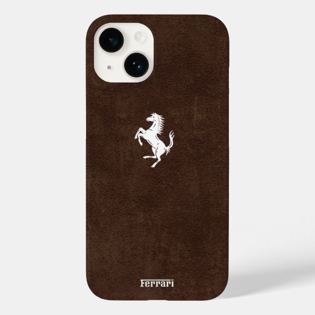 Elegant Ferrari Leather Case-Mate iPhone Case (Back)