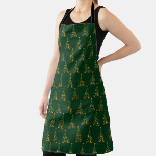 Elegant Festive Christmas Tree Apron