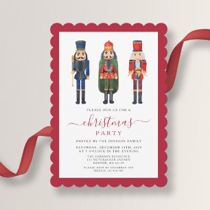 Elegant Festive Nutcracker Christmas Party Invitation