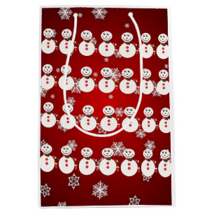 Elegant Festive Wrapping Paper: Elevate Your Gifts Medium Gift Bag