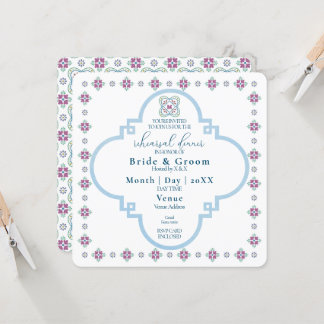 Elegant Fiesta Rehearsal Dinner Invitation