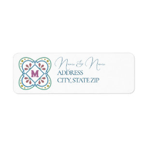 Elegant Fiesta Return Address Label