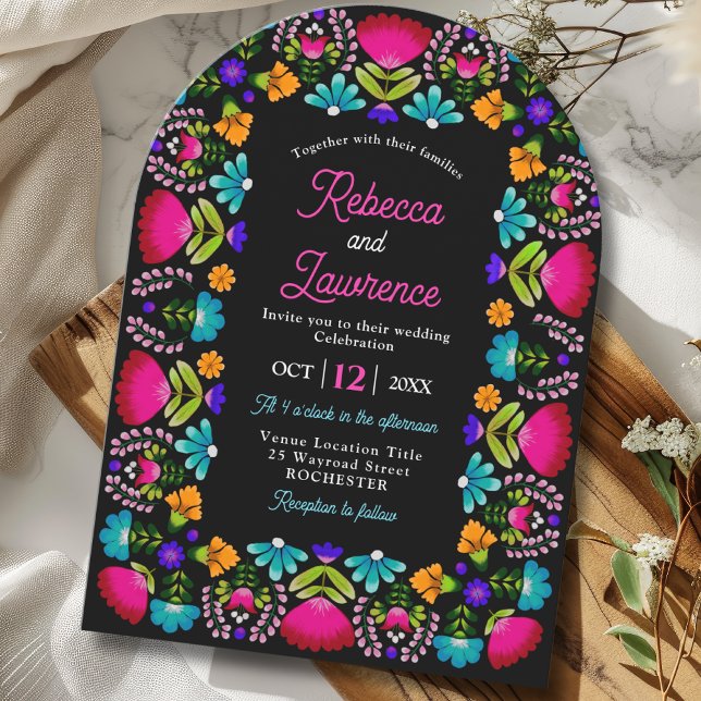 Elegant fiesta wedding invitation (Creator Uploaded)