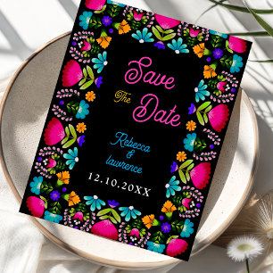Elegant fiesta wedding save the date