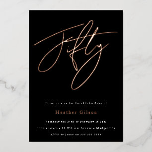 Elegant Fifty:  50th Birthday Party Rose Gold