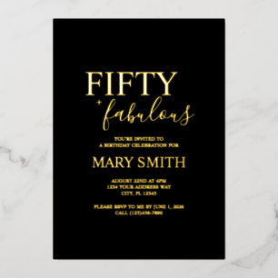 Elegant Fifty and Fabulous 50th Birthday Party