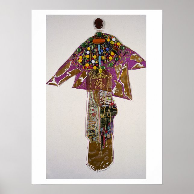 Elegant Figure With Beads Poster (Front)