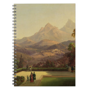 Elegant Figures Conversing on a Terrace, Sintra, P Notebook