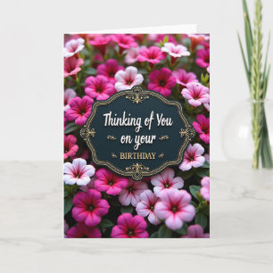 Elegant Filigree Birthday Card