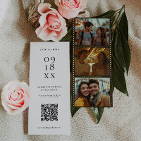 Elegant Film Strip Photo Booth | QR Code