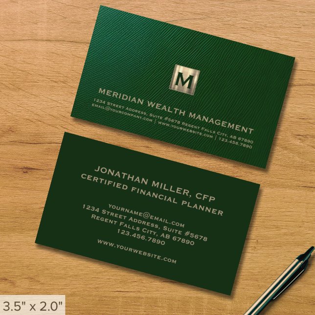 Elegant Financial Business Card (Creator Uploaded)