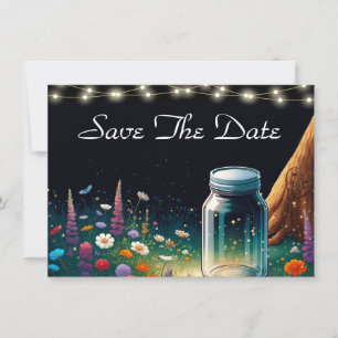 Elegant Firefly Rustic Wedding Invitation