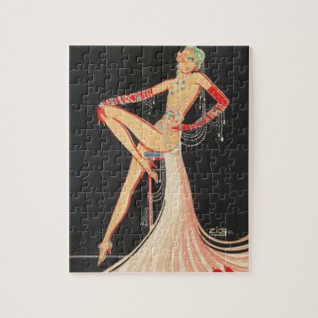 Elegant Flapper Jigsaw Puzzle (Vertical)
