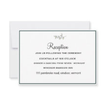 Elegant Flat Modern Botanical Greenery Wedding