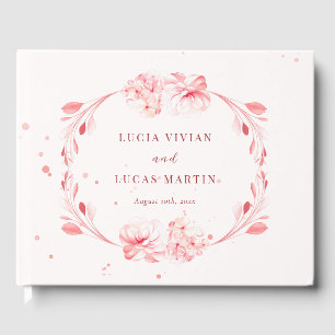 Elegant Flawless Sakura Pink Dream Wedding Guest Book