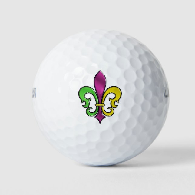 Elegant Fleur De Lis Design Golf Balls (Front)