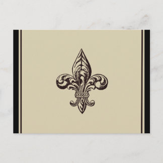 Elegant Fleur de lis Postcard