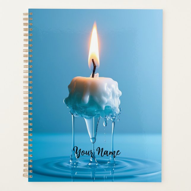 Elegant Floating Candle  Planner (Front)