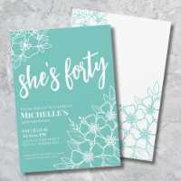 Elegant Floral 40th Birthday Party