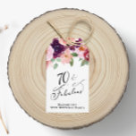 Elegant Floral 70th Birthday Party Thank You Gift Tags<br><div class="desc">Elegant  thank you tags for your 70th birthday party favours featuring "thank you" and "70 & Fabulous" in a stylish script and watercolor bouquets of burgundy red and blush pink florals with sage greenery. Personalise with your name.</div>