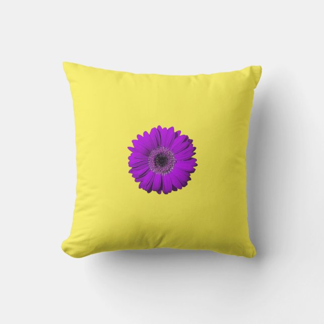 Elegant Floral Accent Pillow for Home Decor (Front)