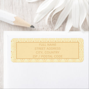 Elegant Floral Accented Return Address Label