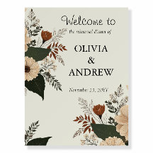 Elegant floral accents and a soft colour palette 