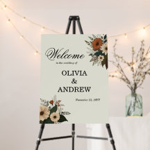 Elegant floral accents and soft colour palette 