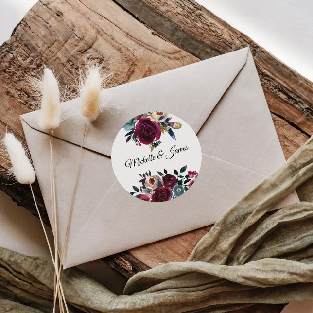 Elegant Floral and Tropical Wedding Envelope Seals (Creator Uploaded)