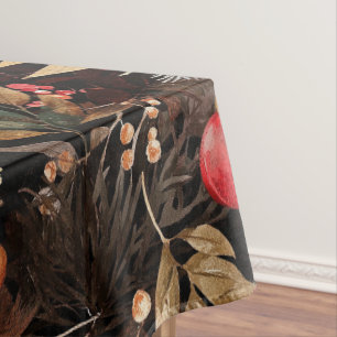 Elegant Floral Apple Fall to Holiday Apple Tablecloth