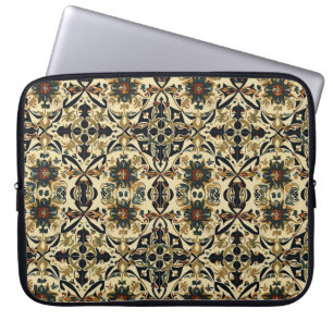 Elegant Floral Arabesque Laptop Sleeve