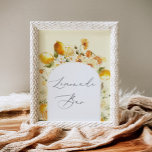 Elegant floral arch Lemonade Bar Poster<br><div class="desc">Elegant floral arch Lemonade Bar Poster
Matching items available.</div>