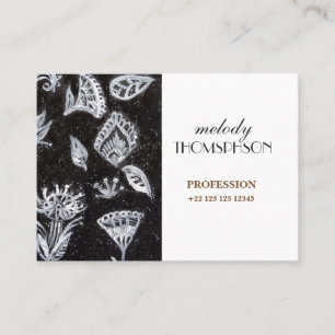 Elegant Floral Art Business Card
