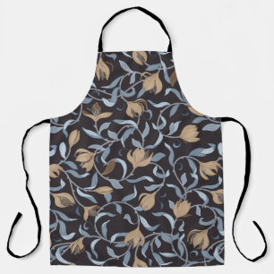 Elegant Floral Arts and Crafts Inspired Apron