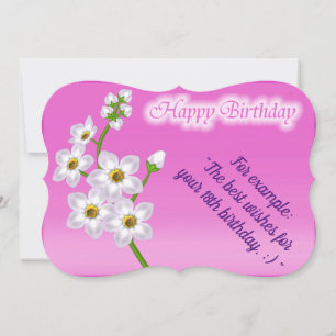 Elegant Floral Birthday Card