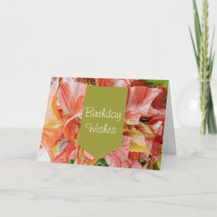 Elegant Floral Birthday Card