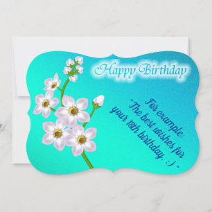 Elegant Floral Birthday Card