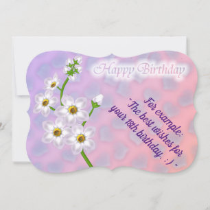 Elegant Floral Birthday Card