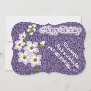 Elegant Floral Birthday Card