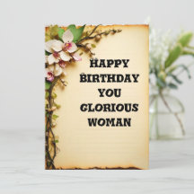 Elegant Floral birthday card