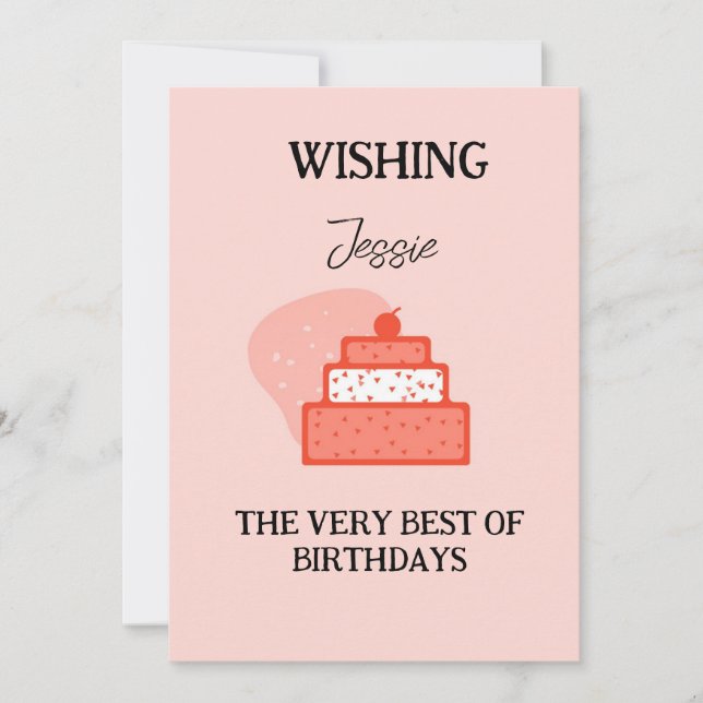 "Elegant Floral Birthday Invitation with Personali (Front)