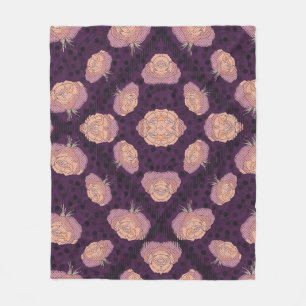 Elegant Floral Blanket – Cozy Botanical Throw 
