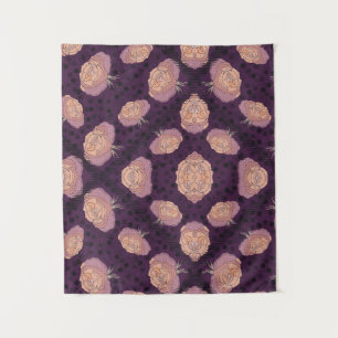 Elegant Floral Blanket – Cozy Botanical Throw Tapestry