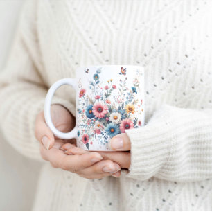 Elegant Floral Blooms Coffee Mug